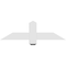 Ekena Millwork Eugene Architectural Grade PVC Gable Bracket, 36"W x 10 1/2"H x 2"D x 4"F, 7/12 Pitch GBP036X11X0204EUG00 - alternate 5